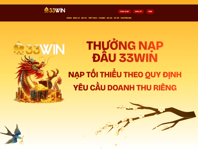 thưởng nạp đầu 33WIN