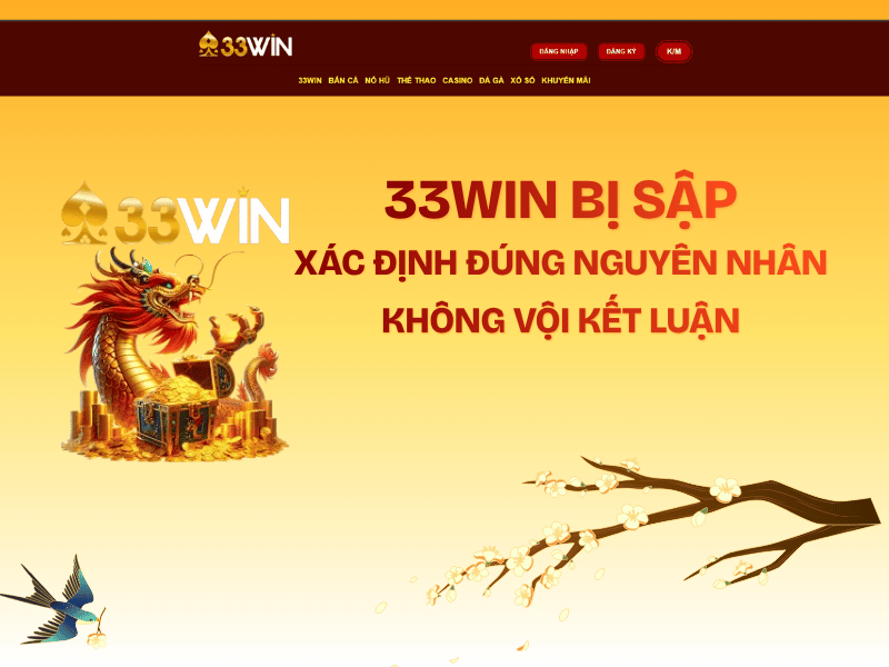 33win bị sập