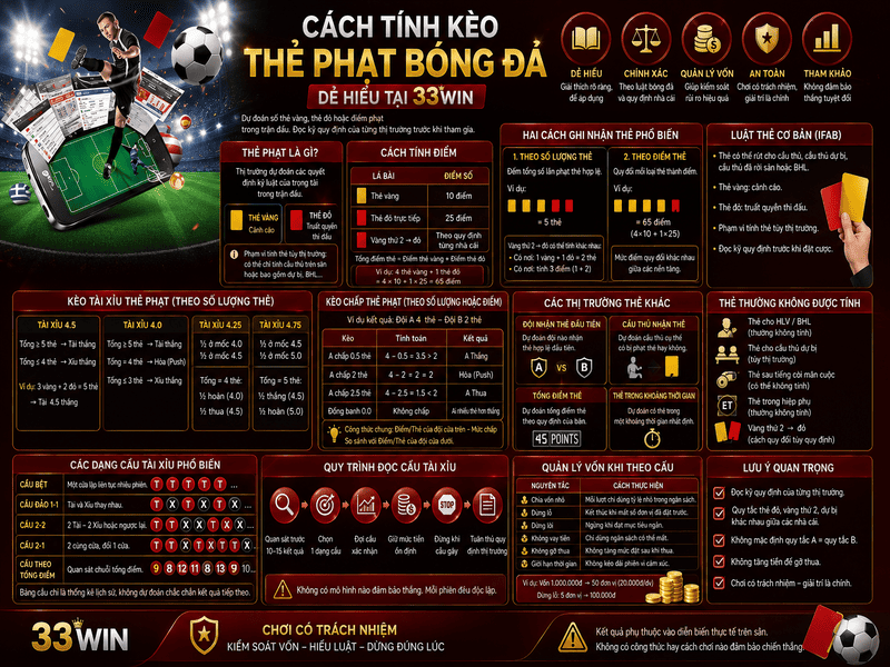 Cách Tính Kèo Thẻ Phạt Bóng Đá Chính Xác, Dễ Hiểu
